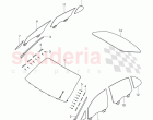 windshield glass, rear and side window
