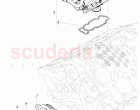water pump with adhesive, gasket, coolant thermostat housing, with thermostat