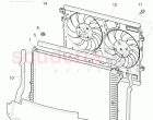 Coolant radiator, Coolant expansion tank, air duct, F 3W-7-041 093>>, D >> - MJ 20&hellip;