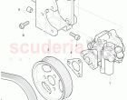 vane type pump with ribbed, belt pulley, bracket for vane pump