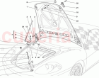 FRONT HOOD AND OPENING DEVICE