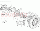 FRONT BRAKE DISC AND STEERING KNUCKLE