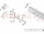 VOLTAGE WIRING SET FOR HIGH-VOLTAGE BATTERY AND POWER ELECTRONICS REAR