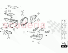INSTRUMENT HOUSING FOR REV COUNTER AND DAILY DISTANCE RECORDER