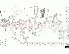 HYDRAULIC SYSTEM AND FLUID CONTAINER WITH CONNECT PIECES