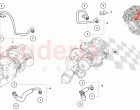 COOLANT COOLING SYSTEM FOR TURBOCHARGER 4.0 LTR.