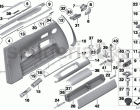 Door trim panel, front