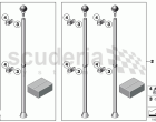 Flag holder - wing mounted
