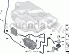 Fuel tank breather line/carbon canister