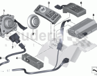 Switch, central console, rear