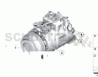 Air-conditioner compressor/mounting part