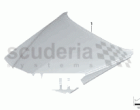 Bonnet, brushed aluminium