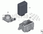 Control panel, A/C system, rear