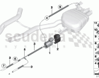 Vacuum control, exhaust flap