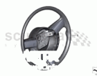 Steering wheel, coloured leather