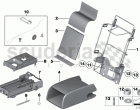 Center armrest, rear