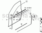 Door weatherstrip, front