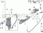Door control, rear