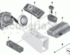 Switch, central console, front