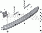 Carrier, bumper rear