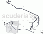 Hose lines, windscreen washer system
