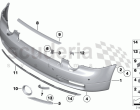 Trim panel, bumper, front