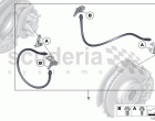 Set of brake hoses front