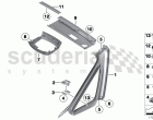 Trim panel A-column/Int.windscreen panel