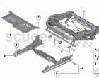Seat, front, seat frame
