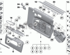 Door trim panel, front