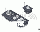 Door switch surrounds, bluechrome