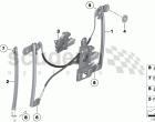 DOOR WINDOW LIFTING MECHANISM FRONT
