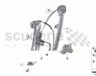 DOOR WINDOW LIFTING MECHANISM FRONT