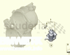 Oil supply - oil cooler connection