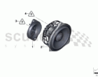 SINGLE PARTS F FRONT DOOR TOP-HIFI SYST.
