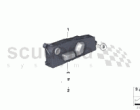 Seat adjustment switch, front
