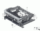 Seat, front, seat frame