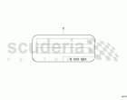 Reminder label, basic control unit DME