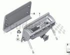 Hinged compartment, door trim panel