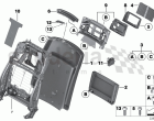 Seat, front, rear panel I
