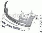 Trim panel, bumper, front