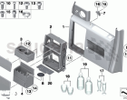 Rear door drinks cabinet