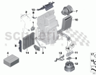 Rear-cabin air conditioner