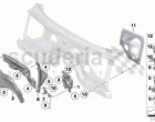 Mounting parts, engine compartment
