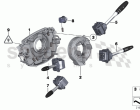 Steering column switch/control unit