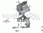 Housing parts, rear-cabin air conditioner