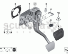 PEDALS SUPPORTING BRACKET/BRAKE PEDAL