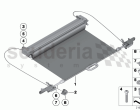 Roller cover for luggage compartment