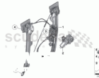 DOOR WINDOW LIFTING MECHANISM REAR