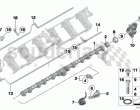 Valve timing gear, eccentric shaft